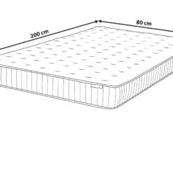 Matelas à Ressorts Ensachés équilibré 80 X 200 Cm DREAM -Sominova Soldes Boutique matelas 18260765