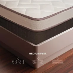 Matelas Double 160x200 Mémoire De Forme Hybride Mousse D'eau, Orthopédique Semi Rigide -Sominova Soldes Boutique matelas 18266065