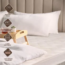 Matelas Simple 90x190 Mémoire De Forme Orthopédique, Anti-acarien Et Antibactérien -Sominova Soldes Boutique matelas 18266107