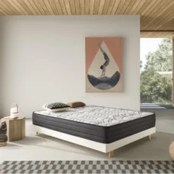 Matelas Ressorts Ensachés 25cm D'épaisseur + Oreillers, Accueil Viscolatex - 140x190 -Sominova Soldes Boutique matelas 19804785