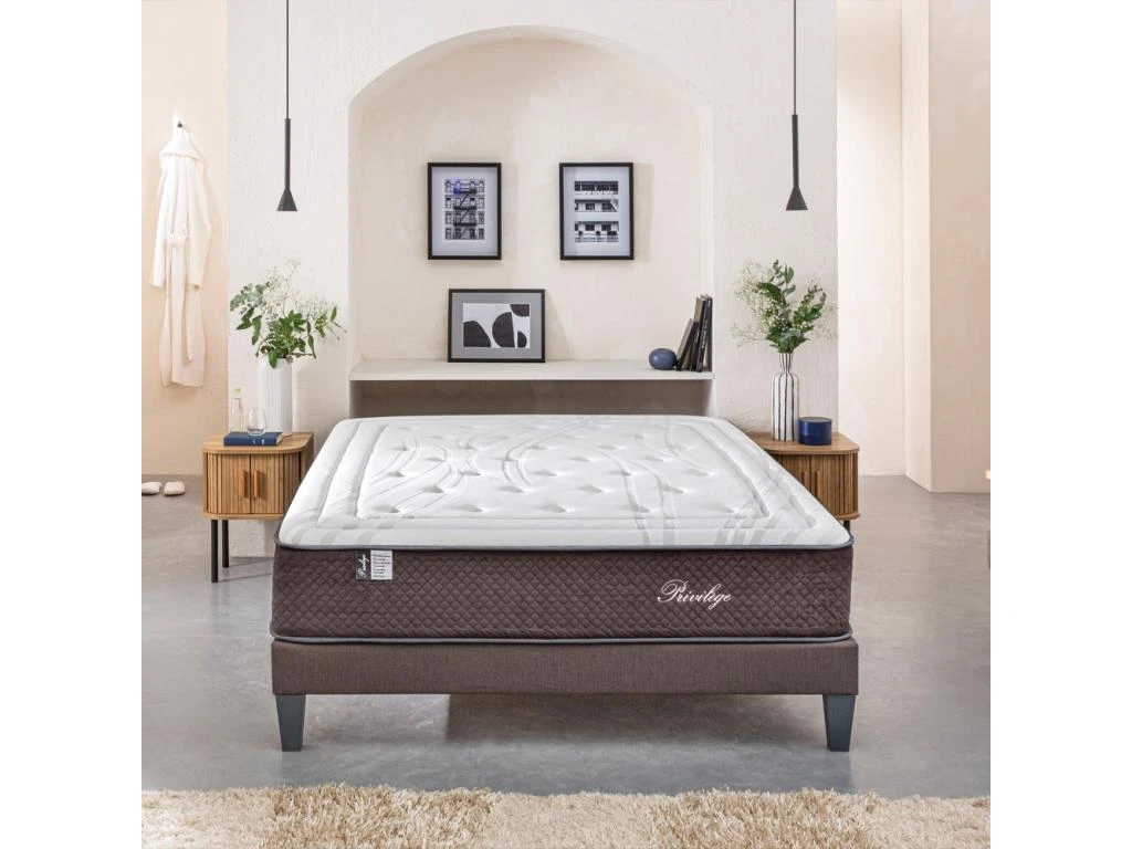 BELLECOUR LITERIE | Matelas PRIVILEGE 140x200 Cm | Ressorts Ensachés & Mémoire De Forme | Soutien Ferme 4 BELLECOUR LITERIE | Matelas PRIVILEGE 140x200 Cm | Ressorts Ensachés & Mémoire De Forme | Soutien Ferme – Image 2