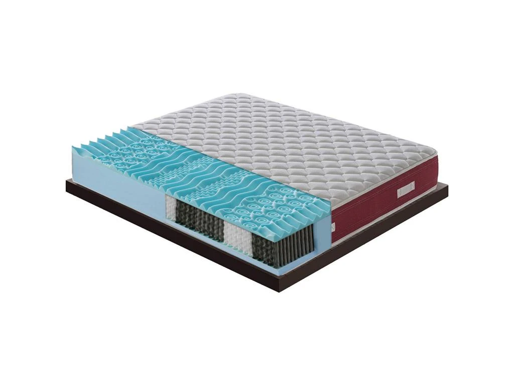 Matelas à Ressorts Ensachés Et Mousse Mémoire - 9 Zones Différentes 150x190 Cm 4 Matelas à Ressorts Ensachés Et Mousse Mémoire - 9 Zones Différentes 150x190 Cm – Image 2