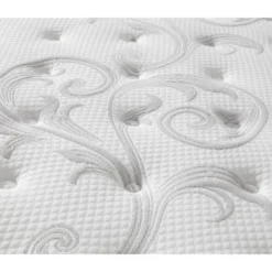 Matelas Ressorts "Laura" - 140 X 190 Cm - Blanc / Gris -Sominova Soldes Boutique matelas 20940905