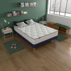 Matelas Ressorts Ensachés + Mousse Mémoire Merinos SWEETY 90x190 -Sominova Soldes Boutique matelas 21016289
