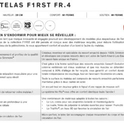 Matelas Simmons First FR.4 - 713 Ressorts Ensachés SenSoft Evolution 160x200 -Sominova Soldes Boutique matelas 21141169