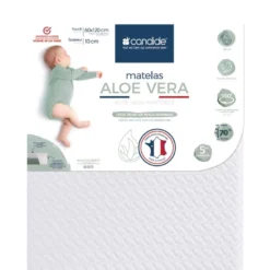 Matelas Bébé Déhoussable ALOE VERA 60x120 Cm -Sominova Soldes Boutique matelas 21235163