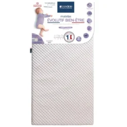 Matelas Bébé Déhoussable EVOLUTIF BIEN-ÊTRE 70x140 Cm