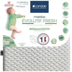 Matelas Bébé Déhoussable EVOLUTIF FRESH 70x140 Cm -Sominova Soldes Boutique matelas 21236695
