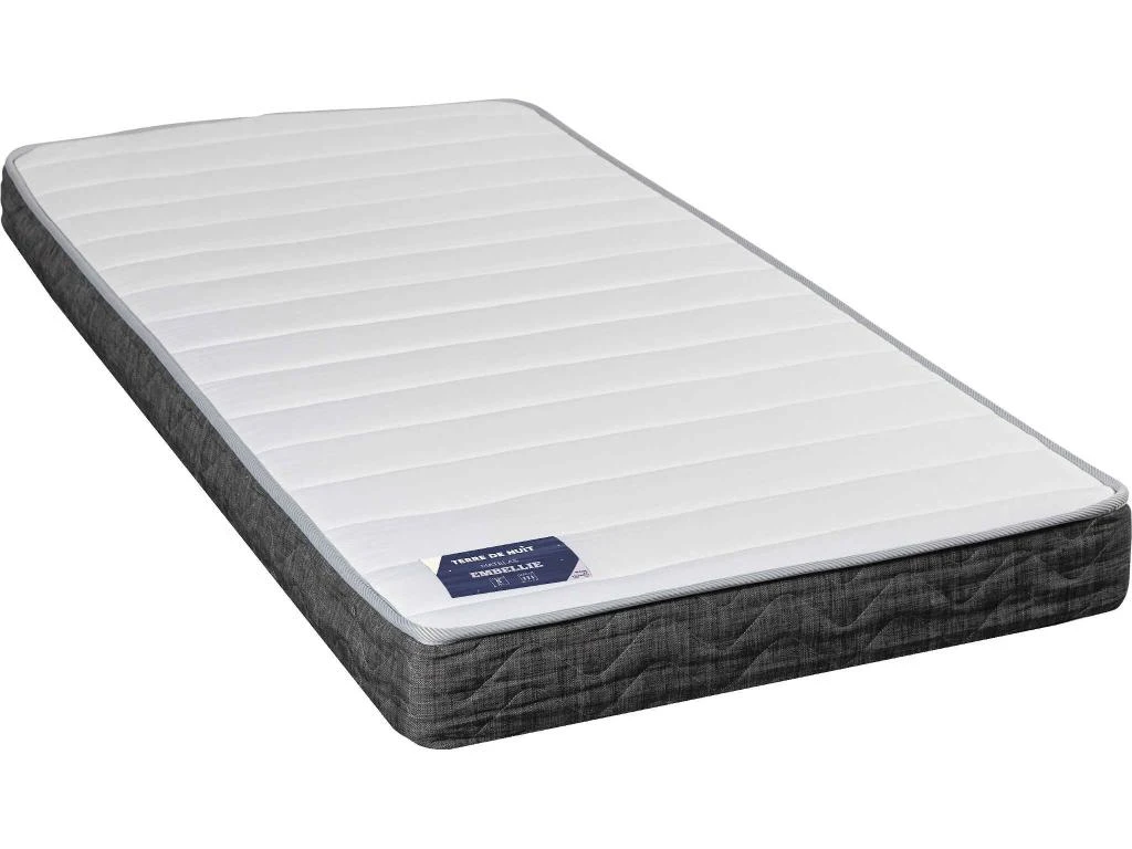 Matelas Ressorts Ensachés 5 Zones Ferme EMBELLIE 90x200 3 Matelas Ressorts Ensachés 5 Zones Ferme EMBELLIE 90x200