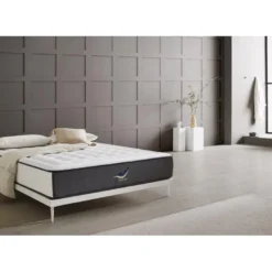 Matelas Mousse 90x200 Therapy Carbone Anti Stress® | Mousse H.r. | épaisseur 19 Cm | Orthopédique | Tissu 3d Système Airfresh -Sominova Soldes Boutique matelas 21963477