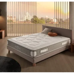 Matelas 90x200 Royal Madeira | Ressorts Ensachés Healthy Spring & Mémoire De Forme Hr | équilibre Entre Fermeté Et Douceur | 25cm D'epaisseur | Absorbe Efficacement Le Son Et Les Vibrations -Sominova Soldes Boutique matelas 21963969