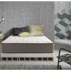 Matelas 135x190 Mousse Natur Plus® | Mousse á Mémoire De Forme | épaisseur 30 Cm | Aération Excellente | Morphologique | Tissus Stretch - 11 Zones De Confort -Sominova Soldes Boutique matelas 21964071