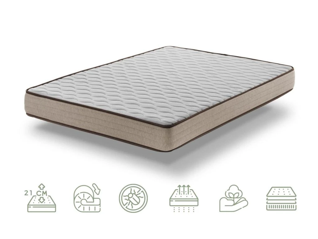 Matelas Bambou 21 Cm | Mémoire De Forme | Fermeté Optimale 135X190 3 Matelas Bambou 21 Cm | Mémoire De Forme | Fermeté Optimale 135X190
