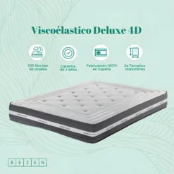 Matelas Haute Gamme Ergonomique à Mémoire De Forme 25 Cm - Excellent Indépendance De Couchage. Oeko-Tex® DELUXE 4D 135X190 -Sominova Soldes Boutique matelas 22903271