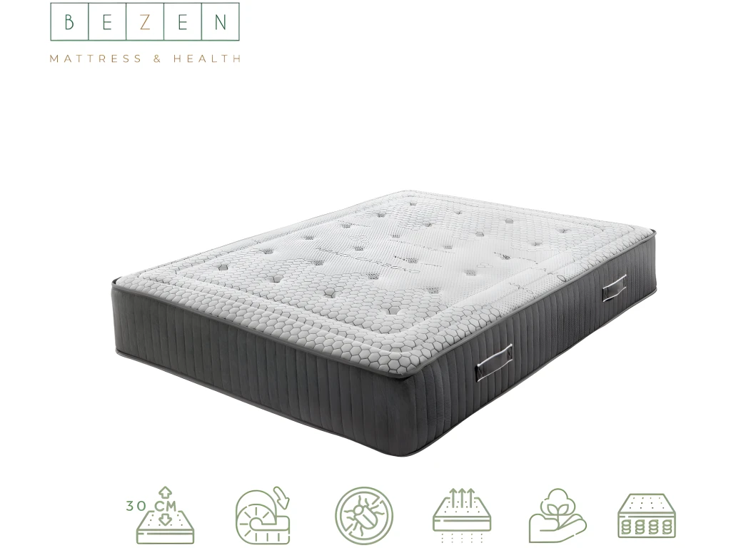 Bezen Matelas à Ressorts Ensachés Mandala Grand Hôtel | 30 Cm | 120X190 5 Bezen Matelas à Ressorts Ensachés Mandala Grand Hôtel | 30 Cm | 120X190 – Image 3