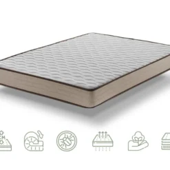 Matelas Bambou 21 Cm | Mémoire De Forme | Fermeté Optimale 150X190