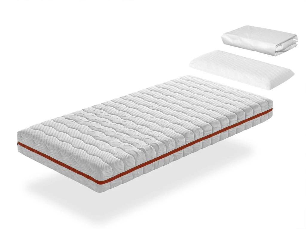 Pack Matelas Ressorts Ensaches 70X190 GEA RESSORTS LIT ENFANTS, Epaisseur 18 CM + 1 Oreiller à Memoire 70X35 + 1 Protege Matelas 70X190 3 Pack Matelas Ressorts Ensaches 70X190 GEA RESSORTS LIT ENFANTS, Epaisseur 18 CM + 1 Oreiller à Memoire 70X35 + 1 Protege Matelas 70X190