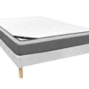 Ensemble Sommier + Matelas Ressorts Ensachés 7 Zones Et Mémoire De Forme MONTAIGNE De PALACIO ép.29cm - 140 X 190 Cm -Sominova Soldes Boutique matelas 411471