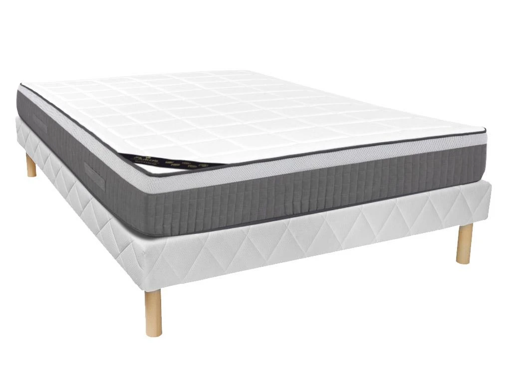 Ensemble Sommier + Matelas Ressorts Ensachés 7 Zones Et Mémoire De Forme MONTAIGNE De PALACIO ép.29cm - 160 X 200 Cm 3 Ensemble Sommier + Matelas Ressorts Ensachés 7 Zones Et Mémoire De Forme MONTAIGNE De PALACIO ép.29cm - 160 X 200 Cm