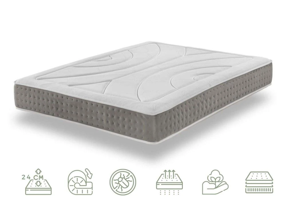 Matelas à Mémoire De Forme 24 CM Ergonomique Grand Confort | Effect Nuage 90X200 3 Matelas à Mémoire De Forme 24 CM Ergonomique Grand Confort | Effect Nuage 90X200