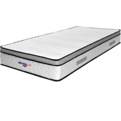 Matelas A Ressorts Ensaches - Marie + 4 Cm Memoire - 90x200 Hauteur +/- 26 Cm - Accueil Ferme