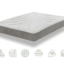 Matelas à Mémoire De Forme 24 CM Ergonomique Grand Confort | Effect Nuage 180X200