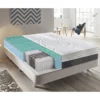 Matelas à Ressorts Ensachés - Mémoire De Forme - à 9 Zones Avec Revêtement Amovible Modèle Bacio 120x190 Cm