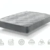 Matelas 140X190 Ressorts Ensachés ViscoGel-Grafeno Plus|effet Relax, 13 Zones De Confort Et Soutien Lombaire
