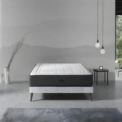 Matelas 200X200 OLYMPO SPRING, Epaisseur 30 CM, Moussee A Memoire, Ressorts, Ergonomique Et Respirant. Fermeté 3/5 Moyenne -Sominova Soldes Boutique matelas 9016745