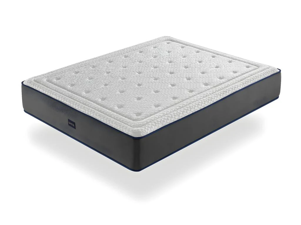 Matelas 150X190 OLYMPO SPRING, Epaisseur 30 CM, Moussee A Memoire, Ressorts, Ergonomique Et Respirant. Fermeté 3/5 Moyenne 3 Matelas 150X190 OLYMPO SPRING, Epaisseur 30 CM, Moussee A Memoire, Ressorts, Ergonomique Et Respirant. Fermeté 3/5 Moyenne