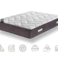 Matelas 135X190 Athèrmique 7 Zones Confort Mémoire De Forme 25 CM - GRAFENO DELUXE