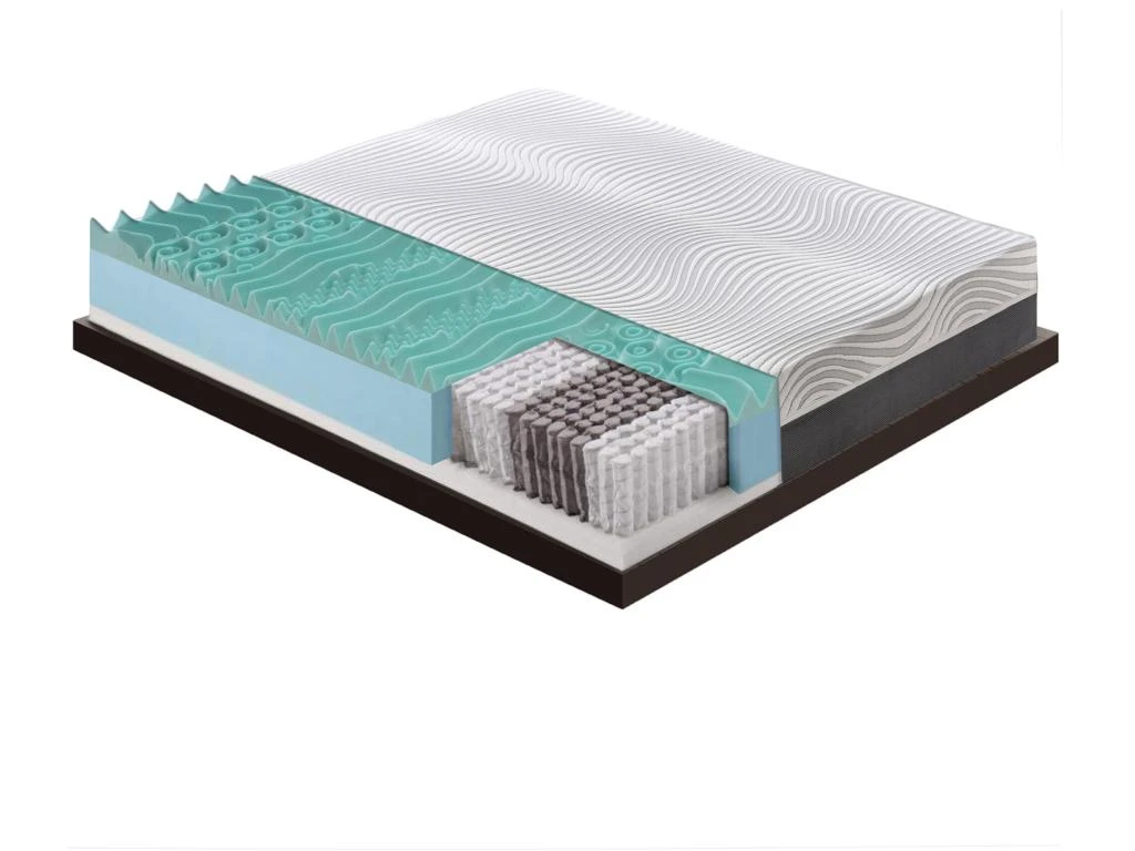 Matelas à Ressorts Ensachés - Mémoire De Forme - à 9 Zones Avec Revêtement Amovible Modèle Bacio 140x190 Cm 4 Matelas à Ressorts Ensachés - Mémoire De Forme - à 9 Zones Avec Revêtement Amovible Modèle Bacio 140x190 Cm – Image 2