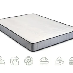 Matelas à Mémoire De Forme 11 Zones 20cm | Respirant Et Haute Adaptabilité | Ferme 140X200