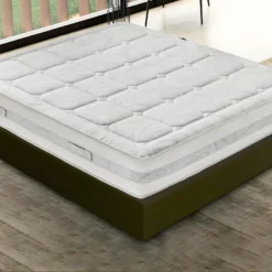 Matelas à Mémoire De Forme - Hauteur 29 Cm - Mousse Mémoire 5 Cm – Housse Amovible – Orthopédique 140x200 Cm