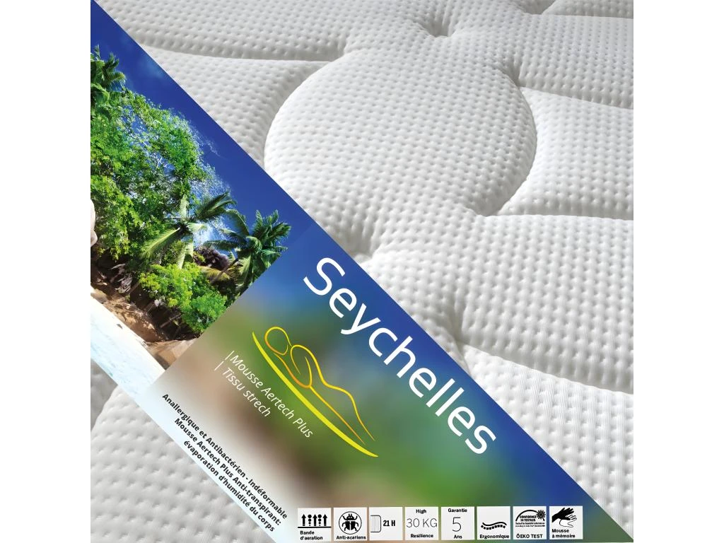 SEYCHELLES - Matelas Mémoire De Forme 80x200cm Epaisseur 21cm 4 SEYCHELLES - Matelas Mémoire De Forme 80x200cm Epaisseur 21cm – Image 2