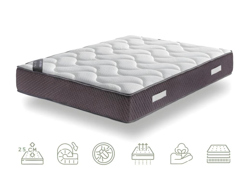 Matelas 150X190 Athèrmique 7 Zones Confort Mémoire De Forme 25 CM - GRAFENO DELUXE 3 Matelas 150X190 Athèrmique 7 Zones Confort Mémoire De Forme 25 CM - GRAFENO DELUXE