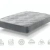 Matelas 135X190 Ressorts Ensachés ViscoGel-Grafeno Plus|effet Relax, 13 Zones De Confort Et Soutien Lombaire