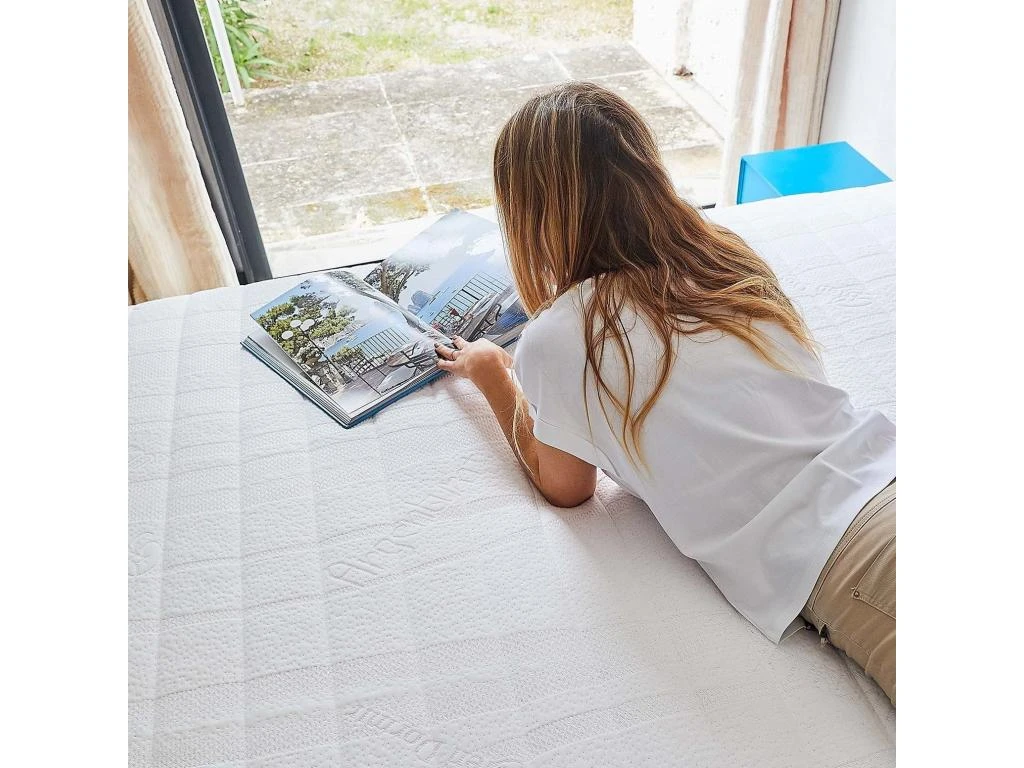 Matelas 660 Ressorts Ensachés Et Mousse 140x200cm AMY Soutien Ferme Epaisseur 21 Cm 2 Personnes Housse Moelleuse Lavable Anti Acarien Anti-Allergique 7 Matelas 660 Ressorts Ensachés Et Mousse 140x200cm AMY Soutien Ferme Epaisseur 21 Cm 2 Personnes Housse Moelleuse Lavable Anti Acarien Anti-Allergique – Image 5