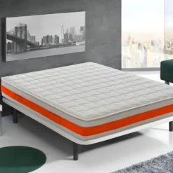 Matelas à Mémoire De Forme 22 Cm Et 11 Zones Différenciées Modèle Eolie 90x200 Cm