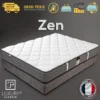 Matelas 90x190 Cm Zen évolution, Mémoire De Forme, 10 Zones De Confort, Indépendance Du Couchage, Réversible, Orthopédique, 20 Cm -Sominova Soldes Boutique matelas 9044297