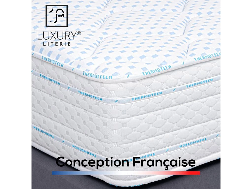Matelas 140x200 Cm Thermotec Dream, Mémoire De Forme, 10 Zones De Confort, Indépendance Du Couchage, Réversible, Orthopédique, 24 Cm 4 Matelas 140x200 Cm Thermotec Dream, Mémoire De Forme, 10 Zones De Confort, Indépendance Du Couchage, Réversible, Orthopédique, 24 Cm – Image 2