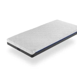 Matelas Juvenil 80X200 PLATON SPRING, Epaisseur 20 CM, Dehoussable, Moussee A Memoire, Ressorts Et Ergonomique. Montessori