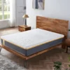 Matelas 90x190cm Ferme, Latex Naturel Et Gel Mémoire De Forme, 28 Cm D'épaisseur
