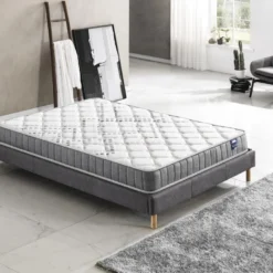 Matelas Eliha 140x190cm - Technologie Hybrid: Ressorts Ensachés + Mousse HDensité-Épaisseur 20cm-Soutien Tonique Parfait & Indépendance De Couchage-Label SANITIZED -Sominova Soldes Boutique matelas 9274295