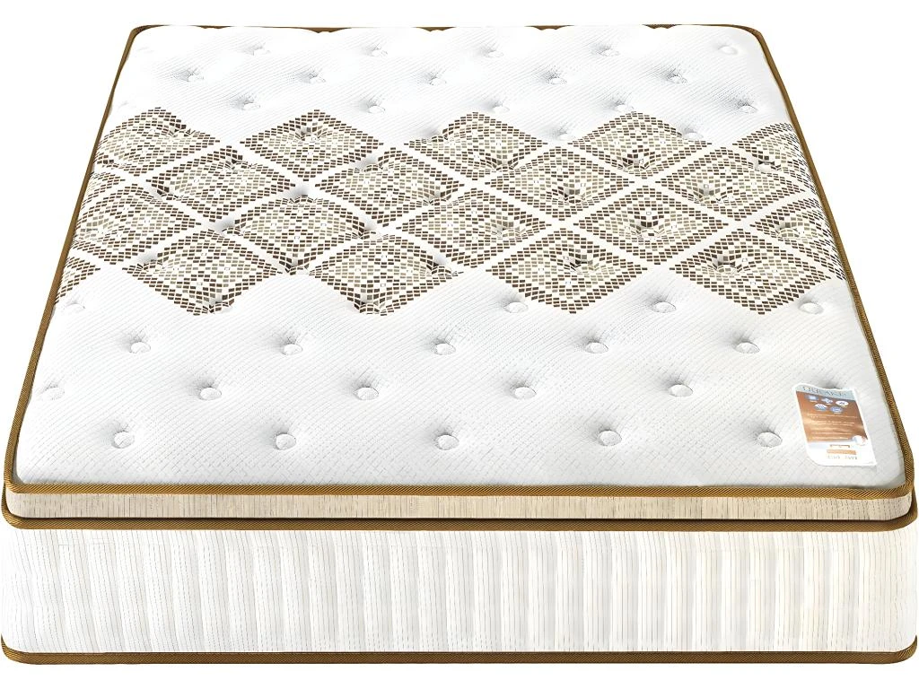 Matelas Errakis 140x190cm - Technologie Hybrid: Ressorts Ensachés + Mousse HDensité-Épaisseur 28cm- Soutien Tonique Parfait & Confort Hôtel- Label SANITIZED 4 Matelas Errakis 140x190cm - Technologie Hybrid: Ressorts Ensachés + Mousse HDensité-Épaisseur 28cm- Soutien Tonique Parfait & Confort Hôtel- Label SANITIZED – Image 2