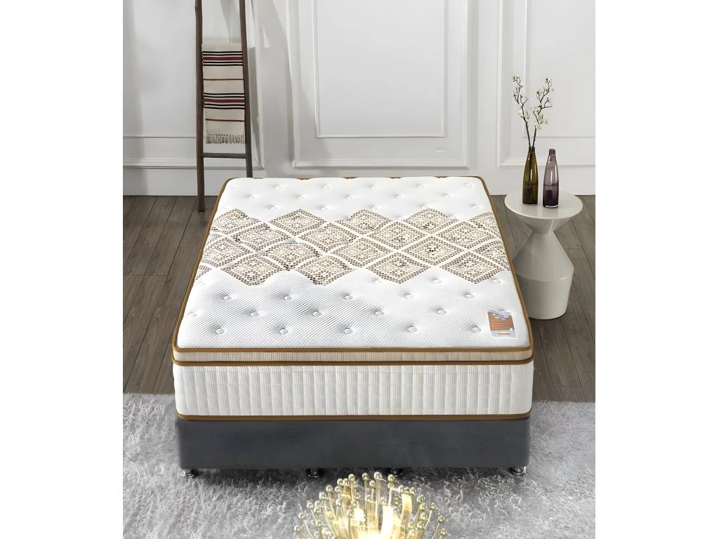 Matelas Errakis 140x190cm - Technologie Hybrid: Ressorts Ensachés + Mousse HDensité-Épaisseur 28cm- Soutien Tonique Parfait & Confort Hôtel- Label SANITIZED 6 Matelas Errakis 140x190cm - Technologie Hybrid: Ressorts Ensachés + Mousse HDensité-Épaisseur 28cm- Soutien Tonique Parfait & Confort Hôtel- Label SANITIZED – Image 4