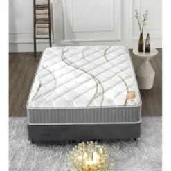 Matelas Essem 160x200cm - Technologie Hybrid: Ressorts Ensachés + Mousse HDensité-Épaisseur 25cm-Soutien Tonique Parfait & Indépendance De Couchage-Label SANITIZED -Sominova Soldes Boutique matelas 9274853