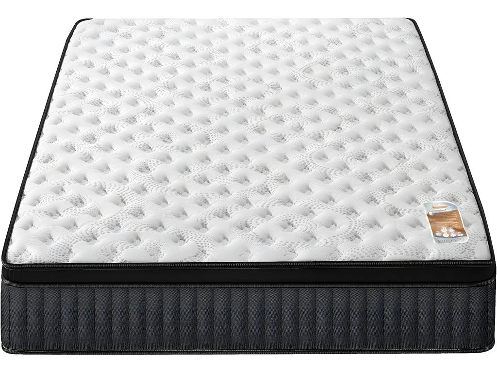 Matelas Elekctra 120x190cm - Hybride:Ressorts Ensachés+Mousse Mémoire De Forme-Épaisseur 30cm-Soutien Tonique Parfait & Indépendance De Couchage-Label 4 Matelas Elekctra 120x190cm - Hybride:Ressorts Ensachés+Mousse Mémoire De Forme-Épaisseur 30cm-Soutien Tonique Parfait & Indépendance De Couchage-Label – Image 2