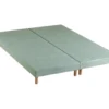 Sommier Tapissier à Lattes Vert Celadon Made In France Dimensions - 2x90 X 200 Cm -Sominova Soldes Boutique sommier 10775657
