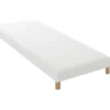 Sommier Tapissier à Lattes Blanc Made In France Dimensions - 80 X 200 Cm -Sominova Soldes Boutique sommier 10775703